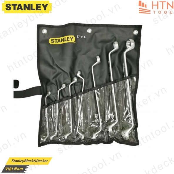 Cờ lê 2 đầu vòng 75° INCH 7 chi tiết Stanley 87-714