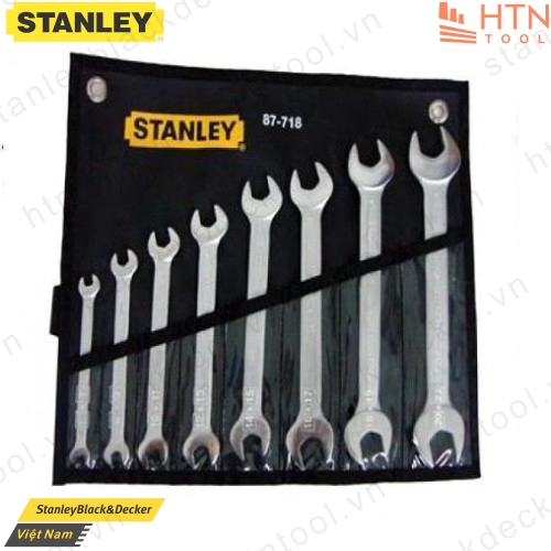 Cờ lê 2 đầu miệng hệ MET (8 chi tiết) Stanley 87-718-1