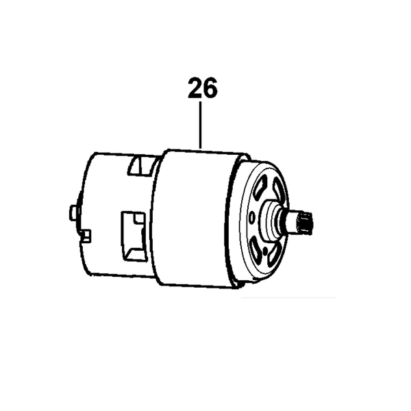 Rotor và trục dùng cho máy khoan pin Stanley SCD20N- No.26 90616204
