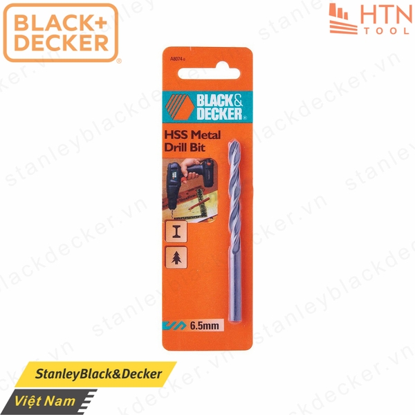 Mũi khoan sắt 6.5mm HSS A8074