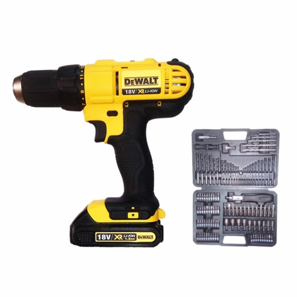 DCD700C2A-B1  Máy khoan vặn vít dùng pin DeWalt + kèm bộ phụ kiện