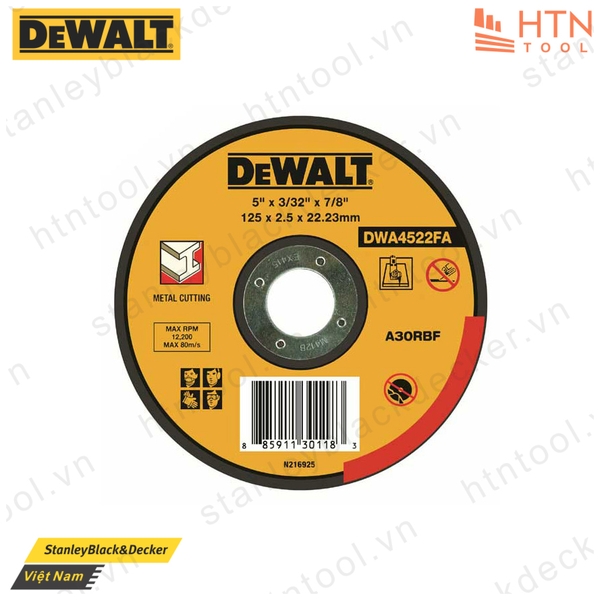 Đá cắt sắt 150 X 2.5mm Dewalt DWA4523FA-B1
