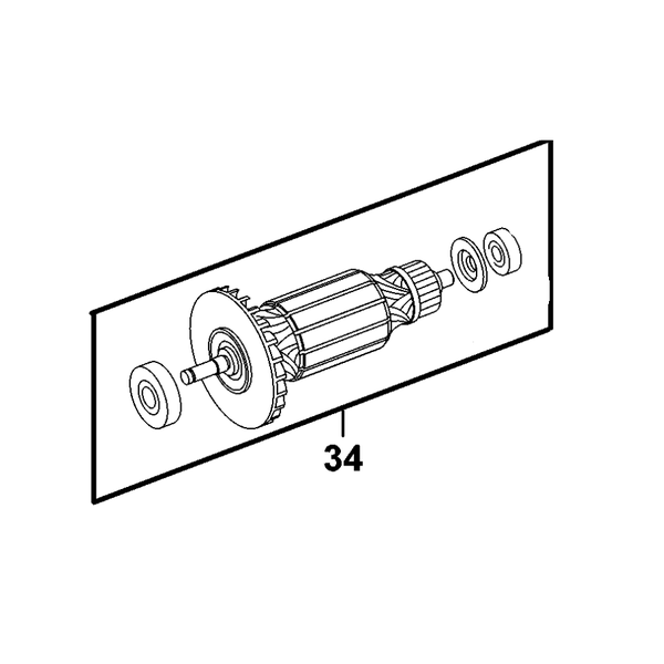 Động cơ Stator dùng cho máy cắt gạch DW860 - No.34 N028854