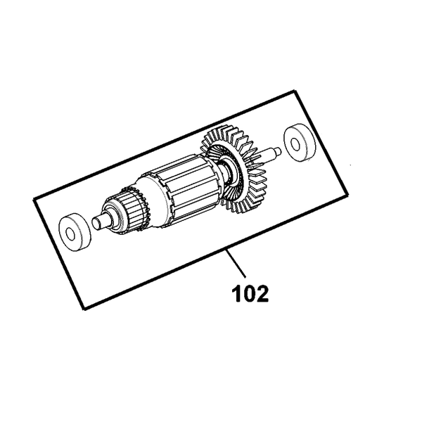 Rotor nguyên bộ dùng cho máy khoan Dewalt DWD022 - No.102 N034417