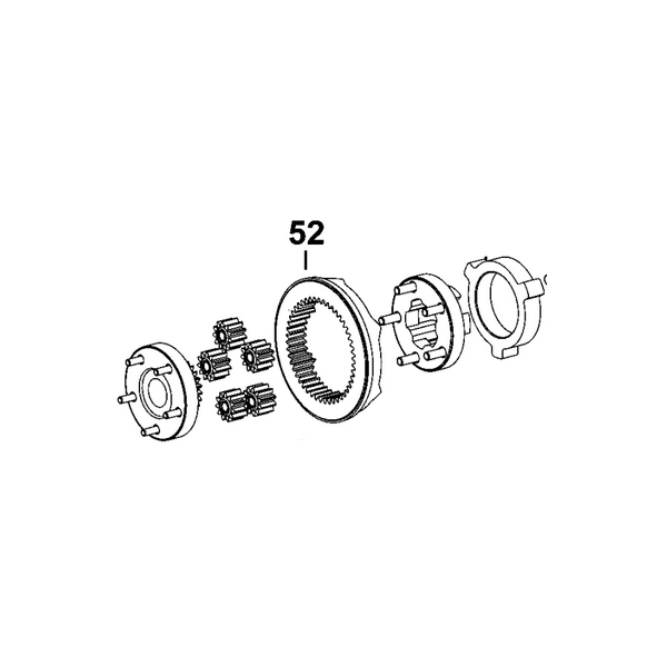 N078410 BÁNH RĂNG TẦNG 3 DCD730 DCD735 DCD785 DCD791 DCD796 - No.52