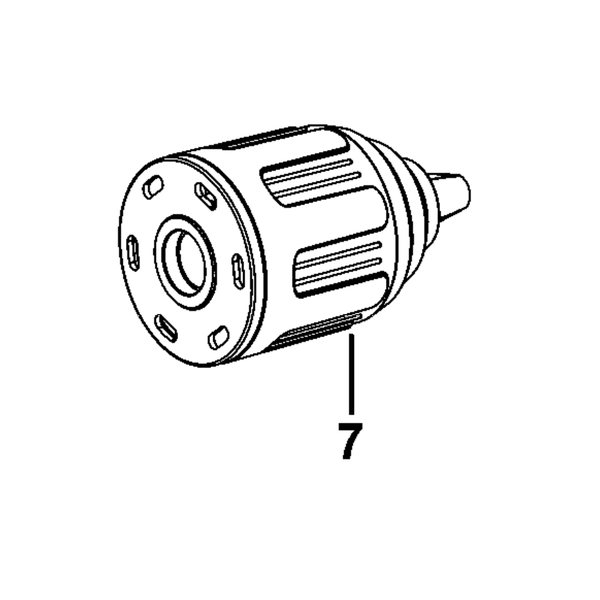 Đầu kẹp không khóa dùng cho máy khoan pin Dewalt DCD730C2-KR - No.7 N092054