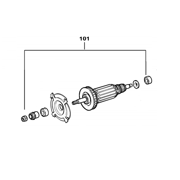 Rotor dùng cho máy mài Dewalt DW810-B1 - No.101 N358499