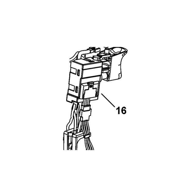 Nguyên bộ ELEC CTLR IMP SERV KIT 18V WELD(PHAN) dùng cho khoan pin DCF880L2 - No.16 N360140