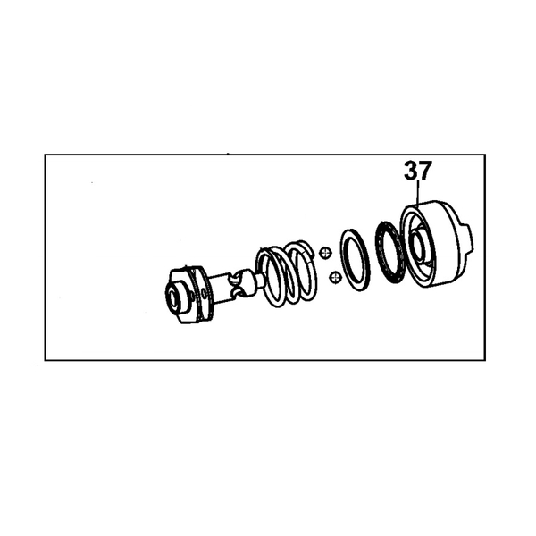 N381735 BỘ ĐỘNG LỰC DÙNG CHO MÁY VẶN BU LÔNG DCF880 - No.37