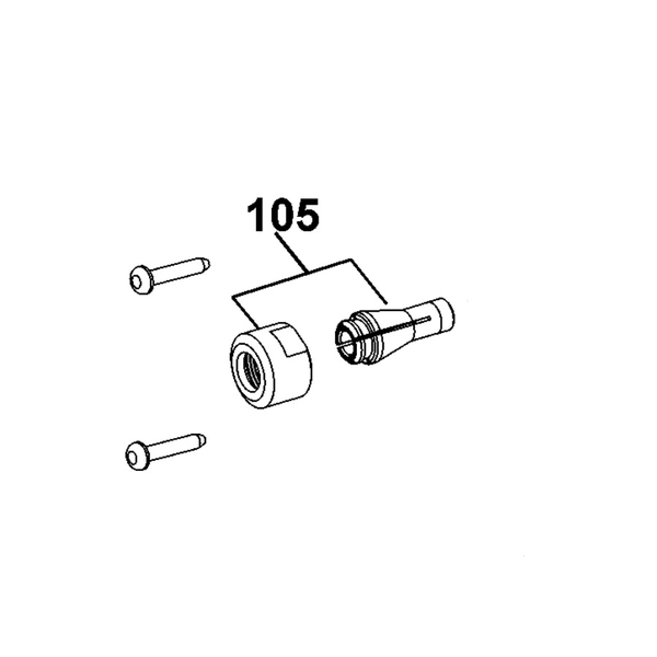 N382456 BỘ GIỮ MŨI DÙNG CHO MÁY MÀI DWE886S-B1 - No.105