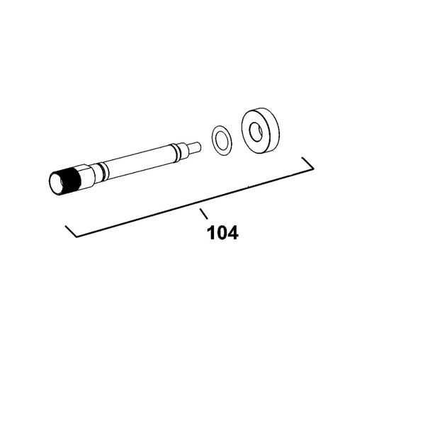 Bộ trục dùng cho máy mài Dewalt DWE886S-B1 - No.104 N396960
