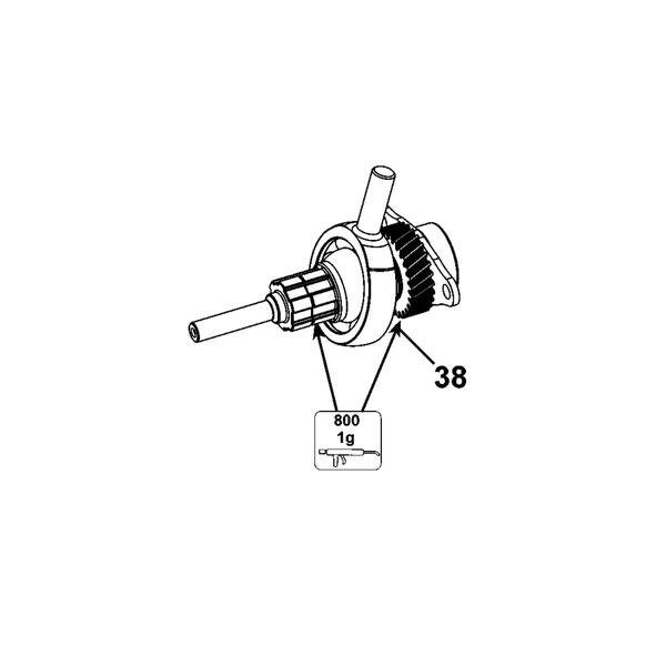 Bộ vòng bi đảo dùng cho máy khoan Dewalt D25132, D25133, D25143, D25144,DCH133 - No.38 N418018