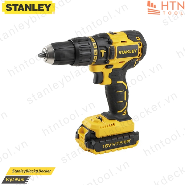 Máy khoan cầm tay 18V-BL Stanley SBH201D2K-B1