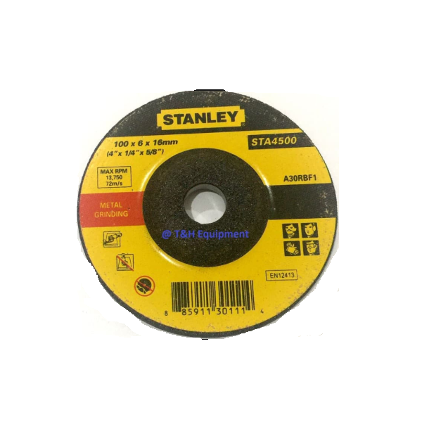 Đĩa mài sắt 100 x 6 x 16 T27 Stanley STA4500