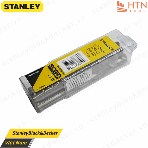 Mũi khoan sắt 12MM HSS Stanley STA50154B05