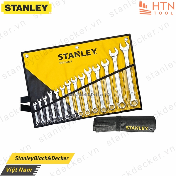 Cờ lê hệ mét vòng miệng (bộ 14c) Stanley STMT73647-8
