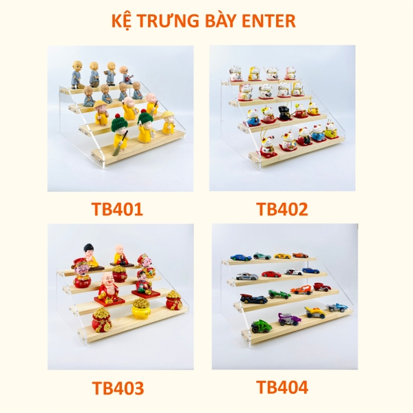 Kệ trưng bày Enter TB401/TB402/TB403/TB404 4 tầng