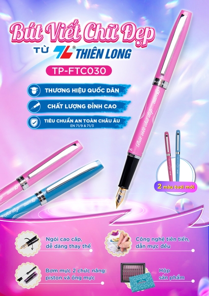 Bút máy TL Điểm 10 TP-FTC030 thân xanh (10)