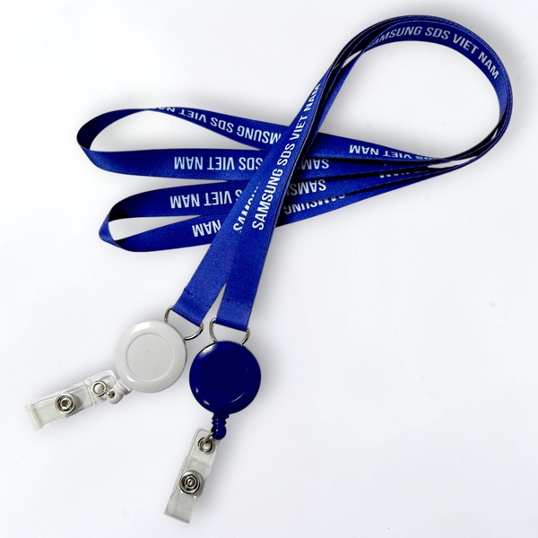 Dây đeo thẻ Satin 1cm/1.5cm/2cm gắn yoyo co rút