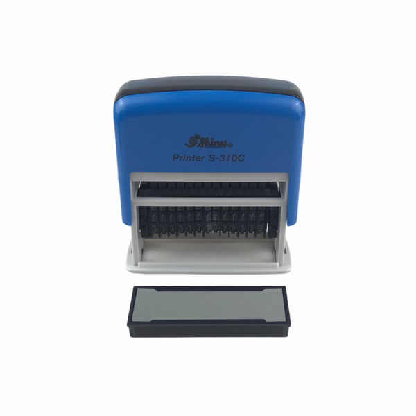 Dấu số xoay - Thẻ mực Shiny S310C 49x5mm trắng
