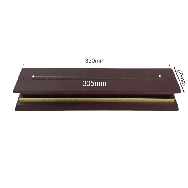 Chân đế gỗ hoa văn DG07-A 60x275mm phay rãnh