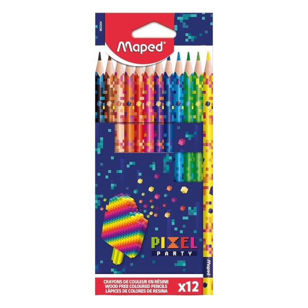 Bút chì màu Maped Pixel Party 862204 12 màu