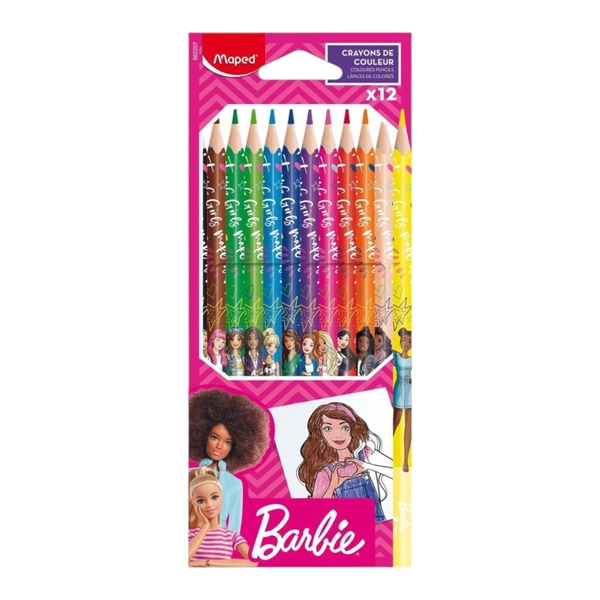 Bút chì màu Maped Barbie 862207 12 màu