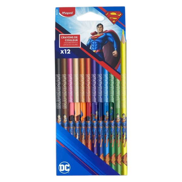 Bút chì màu Maped Superman 12 màu (12)