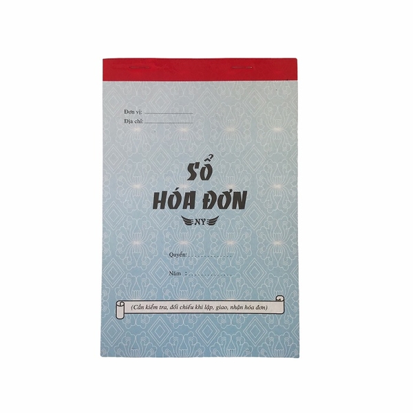 Hóa đơn bán lẻ NY 13x20cm 3 liên 33 bộ có đế (10/100)