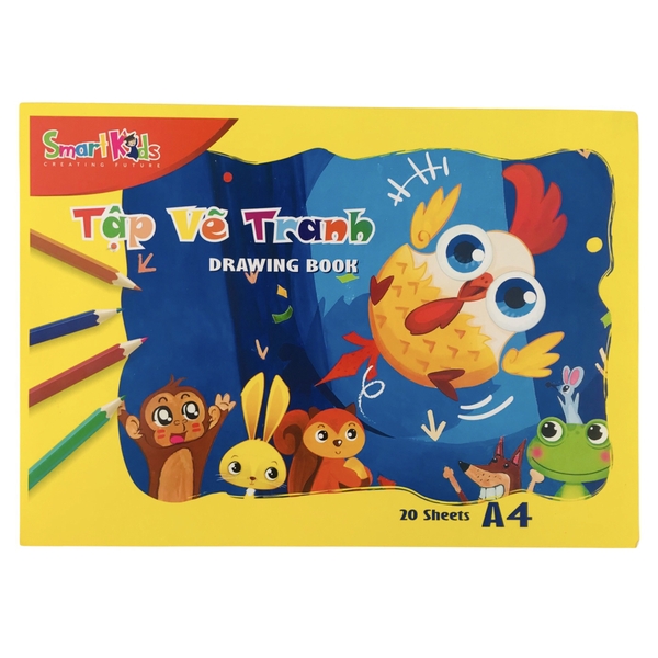 Tập vẽ Smart Kids SK-SB1001 297x210mm 110gsm 20 tờ A4