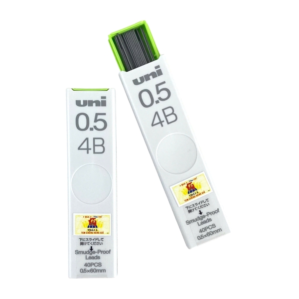 Ngòi chì Uni 0.5mm 4B  (10)