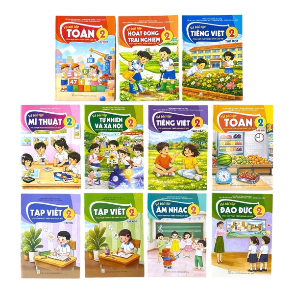 Sách Giáo Khoa Bộ Bài Tập Lớp 2 tích hợp (11 quyển) - Kết nối tri thức với cuộc sống
