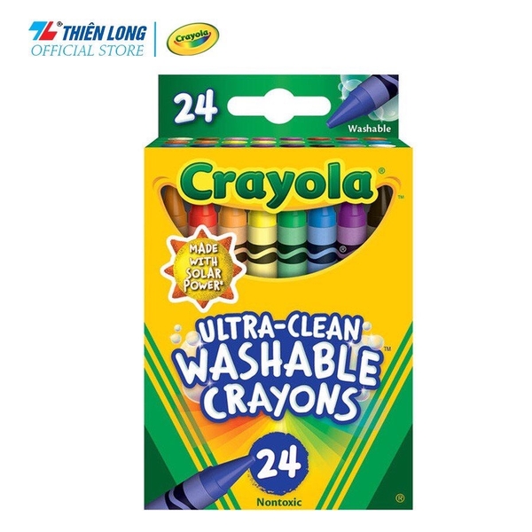 Bút sáp màu rửa được TL Crayola 526924 24 màu