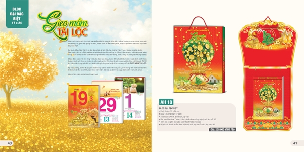 Bloc lịch đại đặc biệt AH AH18 17x24cm 2026