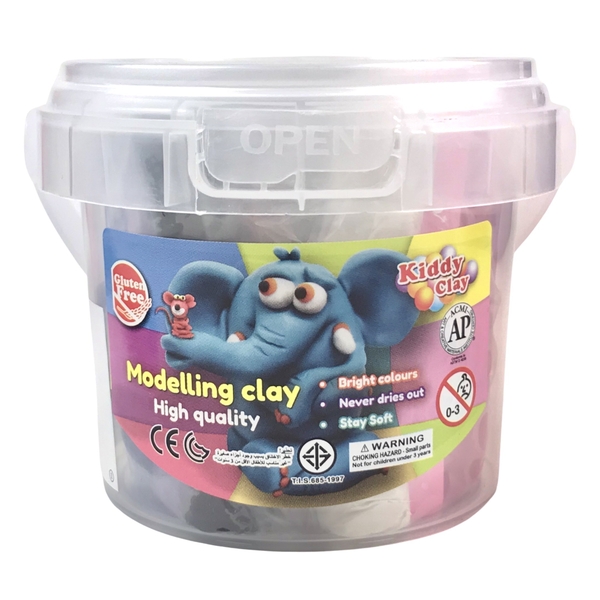 Đất nặn Kiddy Clay BK-200-12 12 màu 200g