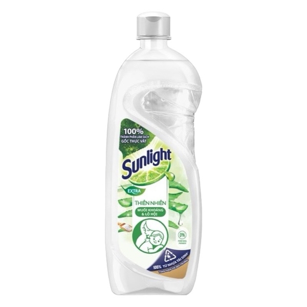 Nước rửa chén Sunlight muối khoáng & lô hội 717ml (24)