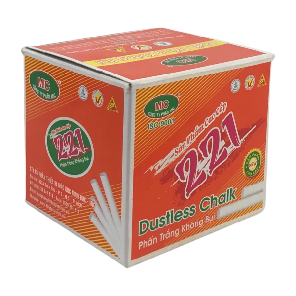 Phấn Mic 221 100 viên trắng không bụi (2/12)