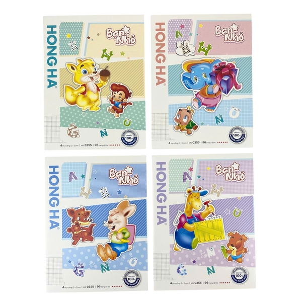 Tập HH Bạn nhỏ 0355 96 trang 100gsm 4 ô ly (5/120)