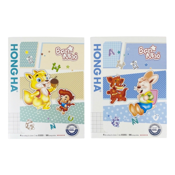 Tập HH Bạn nhỏ 0355 96 trang 100gsm 4 ô ly (5/120)