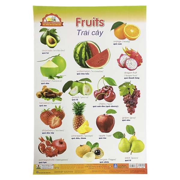 Học Tiếng Anh qua hình ảnh - Trái cây