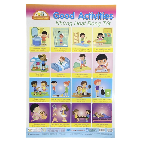 Học Tiếng Anh qua hình ảnh - Những hoạt động tốt