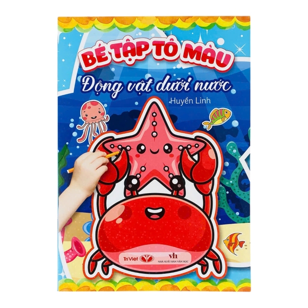Bé tập tô màu: động vật dưới nước