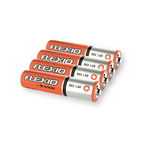 Pin Flexio Alkaline AAA BAC-R03/4 1.5V (4/60/1200)