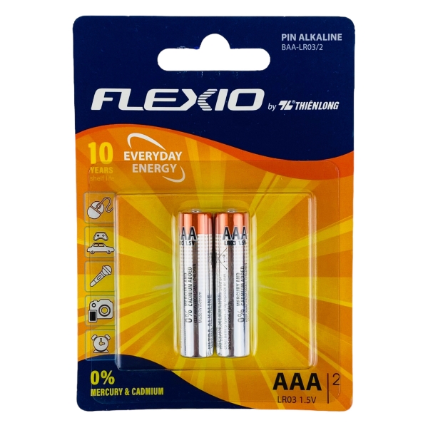 Pin Flexio Alkaline AAA BAA-LR03/2 1.5V (240)