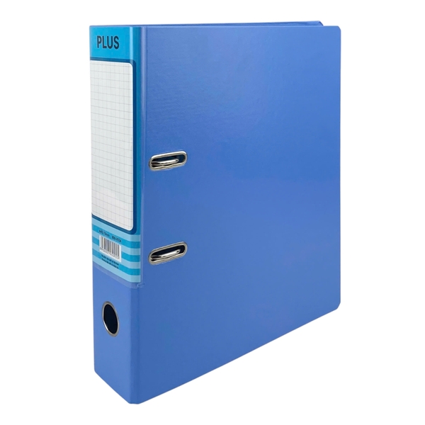 Bìa còng 1 mặt si Plus 800-V034 7cm A4 xanh biển (50)