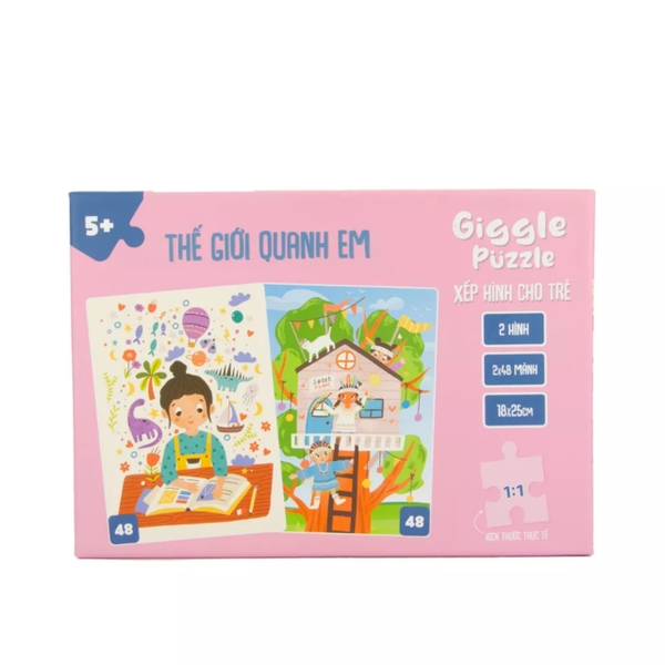 Xếp hình 48 mảnh NT Giggle Puzzle A48-370 - Chủ đề: khám phá - Thế giới quanh em