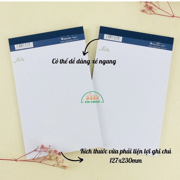 Bộ 2 sổ Notepad NT PN9-17/ PN13-20, sổ ghi chú xé, sổ, văn phòng phẩm