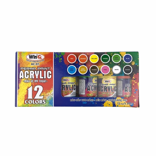 Màu nước Win Acrylic AC-01 12 màu (24)