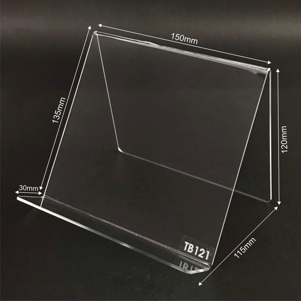 Kệ trưng bày mica chữ V Enter TB121 150x115x135mm mica dày 2mm, Giá trưng bày sản phẩm, Kệ trưng bày nhà sách