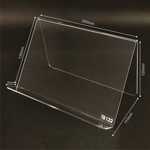 Kệ trưng bày mica chữ V Enter TB122 200x115x135mm mica dày 2mm, Giá trưng bày sản phẩm, Kệ trưng bày nhà sách